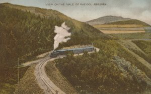 Vista en el Valle del Ferrocarril de Rheidol, principios del siglo XX de Unbekannt