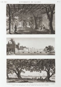 Vistas alrededor de El Cairo, Egipto, c 1798 de Unbekannt