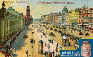Vistas de Capitales: Avenida Nevsky, San Petersburgo, c1900 de Unbekannt