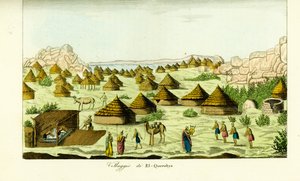Pueblo de El Querebya (El Querebyn) bajo el Reino Funj de Sennar, Sudán de Unbekannt