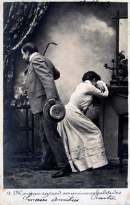 Postal francesa vintage, c. 1900 de Unbekannt