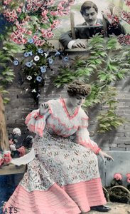 Postal francesa vintage, c. 1900