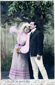 Postal francesa vintage, c1900 de Unbekannt
