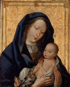 Virgen y Niño con manzana, siglo XV de Unbekannt