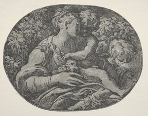 Virgen y Niño con San Juan, 1500s de Unbekannt