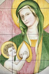 Mosaico de la Virgen y el Niño, Galatone, Italia de Unbekannt