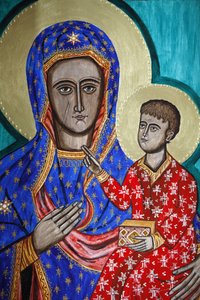 Pintura de la Virgen y el niño, Londres, Gran Bretaña