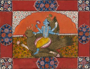 Vishnu en Garuda, principios del siglo XIX