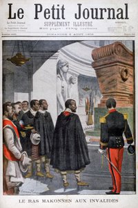 Visita de Ras Makonnen a Les Invalides en París, 1902 de Unbekannt