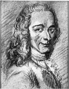Voltaire, escritor, ensayista, deísta y filósofo francés de la Ilustración, siglo XVIII de Unbekannt