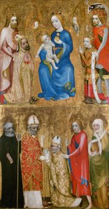 Pintura Votiva del Arzobispo Jan Očko de Vlašim de Unbekannt
