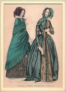 Vestidos de paseo y paseo público, siglo XIX de Unbekannt