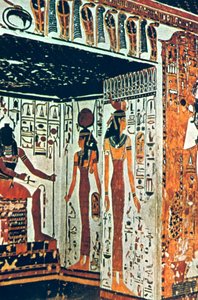 Pintura mural, Tumba de Nefertiti, Tebas, Egipto de Unbekannt