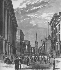 Wall Street, Ciudad de Nueva York, 1866, 1938 de Unbekannt