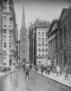 Wall Street, Nueva York, c. 1897 de Unbekannt