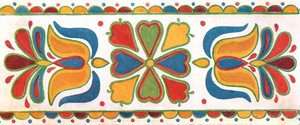 Decoración mural, Moravia, Checoslovaquia, 1928 de Unbekannt