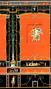 Decoración mural, Pompeya, Italia, 1928