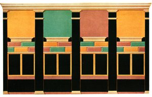 Decoración mural, Pompeya, Italia, 1928