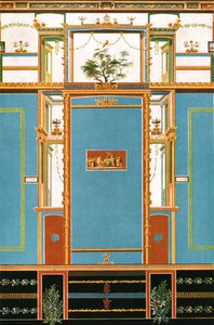Decoración mural, Pompeya, Italia de Unbekannt