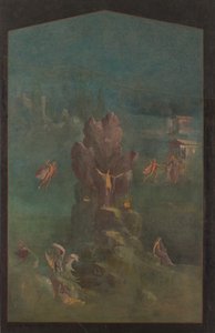 Pintura mural: Perseo y Andrómeda en el paisaje, de la villa imperial de Unbekannt