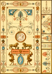 Pintura mural y decoración del techo, Alemania, principios del siglo XIX, 1898 de Unbekannt