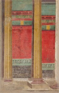 Pintura mural de la Habitación F de la Villa de P. Fannius Synistor en Boscoreale de Unbekannt