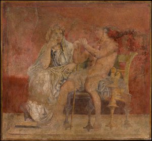 Pintura mural de la Habitación H de la Villa de P. Fannius Synistor en Boscoreale de Unbekannt