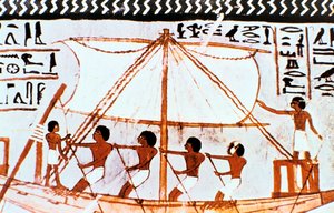 Pintura mural de la tumba de Sennefer, Abidos, Antiguo Egipto, XVIII Dinastía, c. 1450 a.C. de Unbekannt