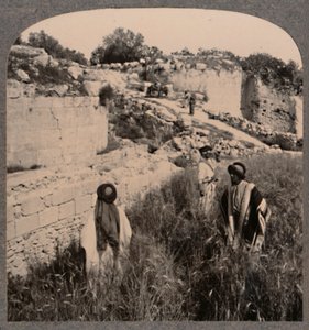 Muros de Augusto, Samaria, c1900