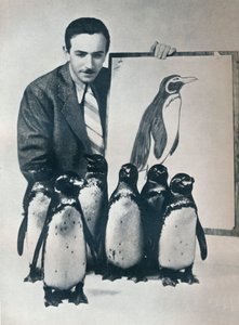 Walt Disney con pingüinos, 1934-1935