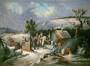 Washington en Valley Forge, mediados del siglo XIX de Unbekannt