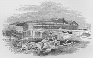 Estación de tren de Waterloo, como apareció cuando se construyó por primera vez, c1848, 1912 de Unbekannt