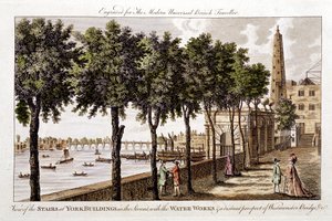 Obras hidráulicas en York Buildings, Strand, suministrando agua a Londres desde el Támesis, 1790
