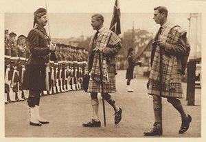 Usando el Tartán de Balmoral, Balmoral, 1936 1937 de Unbekannt