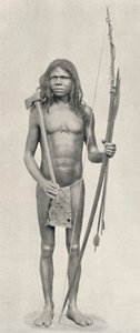 Wedda con arco, flechas y hacha, 1926 de Unbekannt