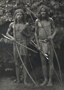 Wedda con arco y flechas, 1926