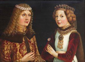 Retrato de boda de Ladislao el Póstumo 1440-1457 y Magdalena de Valois 1443-1495
