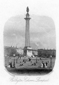 Columna de Wellington, Liverpool, 1864 de Unbekannt