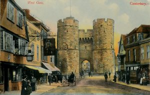 Puerta Oeste, Canterbury, finales del siglo XIX-principios del siglo XX de Unbekannt