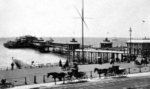 Muelle Oeste, Brighton, Sussex, principios del siglo XX de Unbekannt