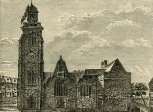 Vista oeste de la antigua iglesia de St. Martins-in-the-Fields, demolida en 1721, 1881 de Unbekannt