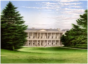Casa West Wycombe, Buckinghamshire, hogar del Baronet Dashwood, c. 1880 de Unbekannt