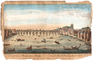 Puente de Westminster, Londres, 1753