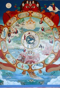 Rueda del Samsara. Templo de los Mil Budas. Toulon sur Arroux Francia de Unbekannt