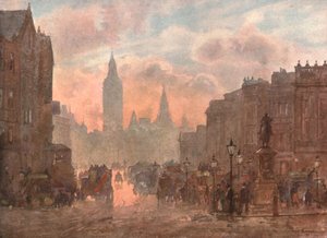 Whitehall desde Charing Cross, c. 1899, c. 1900