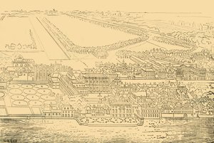 Whitehall, desde el río, 1881 de Unbekannt