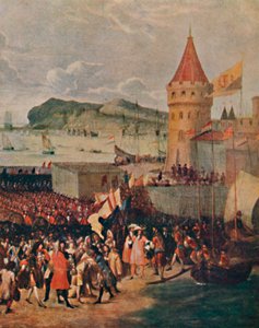 Guillermo III desembarcando en Brixham, 1903 de Unbekannt