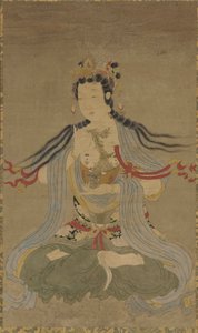 Guanyin con rama de sauce, dinastía Ming, siglo XVII de Unbekannt