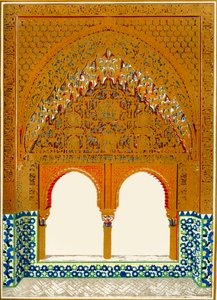Ventanas en el Alcove, Salón de las Dos Hermanas, 1907 de Unbekannt