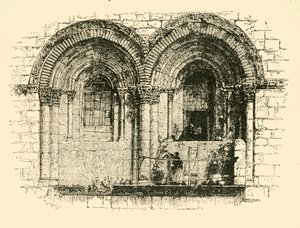 Ventanas de la Iglesia del Santo Sepulcro, Jerusalén, 1890 de Unbekannt